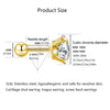 Stainless Steel Screw-Back Piercing Stud Set with 2 mm to 8 mm Details - Image 5