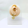 Pearl Heart Hoop earrings 4 lines Cubic zirconia women huggie earrings Sweet Bow drop earrings - Image 6