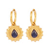 316L Stainless Steel Gold Color Pendant Stone Earring Hoop Earrings For Women Jewelry Gifts - Image 11