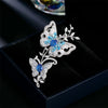 Romantic Purple Zircon Butterfly Brooches for Women Clothes Accessori Bow Dragonfly Ginkgo Leaf Broche Decorativo De Ropa - Image 6
