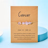 12 Constellation Sign Stone Bracelet for Women Kids Aries Leo Hand Braid Cardstock Bracelet Female Jewelry Birthday Gift - Image 14