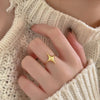 Silver Star Adjustable Rings For Women Wedding Vintage Jewelry Accessories Jewellery Argent - Image 7