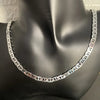 Silver Necklace 6MM Side Z-Shaped Necklace, Bracelet Men's And Women's Jewelry Gift 45-60CM - Image 4