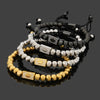 Stainless Steel Beads Crown Charms Man Bracelets Handmade Jewelry Gift - Image 4