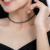 Stone Necklace for Women Tourmaline/Fluorite/Amethyst Handwork Choker Jewelry Party/Wedding Design - Image 1