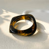 Vintage Punk Brown Coffee Thick Resin Acrylic Bangles Geometric Irregular Wide Cuff Bangle Bracelet For Women Men Jewelry - Image 19