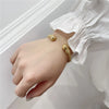 Titanium Steel Charm Ball Open Cuff Bangle For Women No Fade Color Wire Rope Bracelet Female Wrist Ornament Jewelry Gift - Image 5