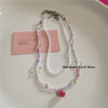 Y2K Handmade Strawberry Love Heart Pendant Pearl Choker Necklace For Women Goth Sweet Cute Scene 2000s Emo Jewelry Accessories - Image 11