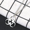 Necklace Men And Women Street Punk Hip-Hop JewelryNew Stainless Steel Biochemical Logo Pendant - Image 4