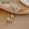 Skeds Small Size Rhinestone Heart Brooches Pins For Women Lady Elegant Crystal Design Suit Clothing Accessories Gift - Image 1