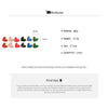 12 Pcs Multi-color Dripping Oil Square Heart Stud Earrings for Women Cute Small Irregular Ear Studs Daily Dating Jewelry Sets F - Image 6