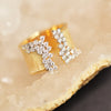 Gold Color Cubic Zirconia Ring for Women Modern Wide Band Finger Ring OL Style Female Jewelry - Image 4