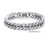 Stylish Double Curb Chain Bracelets for Men Boys,8/10/12/15mm Stainless Steel Miami Link Wristband,Punk Jewelry Gifts - Image 18