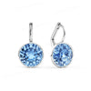 Bella Drop Earring for Women Christmas Birthday Austrian Crystals Round Cut Dangle Silver Gold Color Pierced Jewelry - Image 26