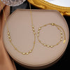 Eilieck 316L Stainless Steel Round Sparkling Zirconia Necklace Bracelet Set For Women Jewelry Set Holiday Gift - Image 12