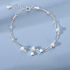 6Pcs Silver Rhinestone Bracelets for Women Girls Korean Sparkling Starry Sky Charm Bracelets Party Jewelry - Image 11