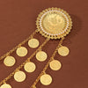 Kurdish Body Jewelry Arabic Gold Color Metal Coin Chain Tassel Bib Necklace Women's Party Wedding Clothing Accessory - Image 3