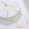 Stainless Steel Snake Chain Necklace for Women Men Gold Color Herringbone Choker Neck Chains Jewelry Gift - Image 6
