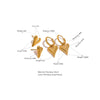 Stainless Steel Chic Heart Huggie Hoop Earrings Charm Gold Color Jewelry for Women - Image 5