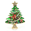 Christmas Tree Brooches For Women Men 2-color Enamel Gifts On Tree Plants Party Office Brooch Pin Gifts - Image 1