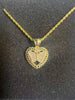 Gold Rope Chain Necklace Nugget Heart Pendant - Image 31