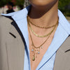 Classic Short Tassel Water Drop Zircon Pendant Necklace For Women Minimalist Gold Plated Stainless Steel Necklace - Image 4
