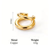Minimalist Gold Color Round Earrings for Women Earcuff Women No Pierced C Shape Geometric Earclip Ear Bone Clip Punk Jewelry - Image 7