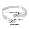 Metal Silver Color Heart Animal Snake Hand Hug Flower Leaf Bangles Bracelets For Women Girl Jewelry Stainless Steel Bangle Gift - Image 11