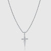 Punk Stainless Steel Sword Cross Pendant Necklaces Twists Chain Hip Hop Choker Necklace for Women Men Jewelry Gifts - Image 3