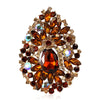 Crystal Flower Brooches for Women Unisex Water Drops Pins Friends Party Gifts Banquet Jewellery Accessories - Image 10