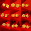 Aniid Flower Earrings Gold Color Stud Earrings for Women Nigerian Earrings Party Wedding Jewelry Gift - Image 5