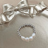 Elegant Freshwater Pearl Ring With Stainless Steel Beads Handmade Wedding Rings For Women Girls - Image 8