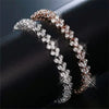 Roman Rhinestone Bracelet for Women Crystal Zircon Chain Bracelets Bangle Bridal Jewelry Accessories - Image 2