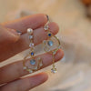 Zircon Christmas Snowflake Stud Earrings For Women Temperament Waterdrop Tassel Snow Flower Earring Party Jewelry - Image 14