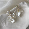 High Class Imitation Shell White Flower Petal Pendant Earrings For Women‘s Design Jewelry Wedding Gifts - Image 3