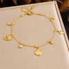 Meyrroyu 316L Stainless Steel Ocean style Cherry Zircon Footsie Chain Lady Anklets Jewelry Party Gift - Image 9
