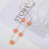 Stainless Steel Laser Five Leaf Flower Petal Adjustable Clover Bracelet Classic for Woman Girl Jewelry Party Gift - Image 16