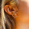 Lovely Knotted Heart Shape Stud Earrings for Women Girls Cute Gold Plated CZ Zirconia Bowknot Tiny Earrings Sweet Jewelry - Image 2