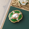 Women Pearl Crystal Baroque Brooches Cross Crown Vintage Badges Pins Lady Clothing Coat Banquet Brooch Pin - Image 3