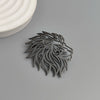 design hollow lion stainless steel gold-plated brooch, and lapel pin, men's suit accessories - Image 5