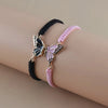 2Pcs Simple Butterfly Hand Woven Couple Bracelet For Women Men Butterfly Bangle Versatile Woven Wristband Gifts - Image 10