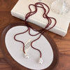 Unique French Vintage Black Pearl Crystal Necklace Y Shape Long Layered Choker Women Jewelry Multi Way Wear - Image 6