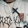 Wooden Cross Pendant Necklace with Alloy Chain and 71 cm Length - Image 11