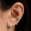 Gold Silver Filled CZ Ear Cuffs Earrings For Women Zircon Fake Piercing Women's Clip Earrings Jewelry - Image 3