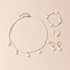 French High Pearl Jewelry Children's Light Niche Design Sense Necklace Bracelet Ring Earrings Jewelry 4 suit - Image 2