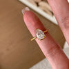 Silver Open Finger Ring Golden Clear CZ Square Droplet Geometric Punk For Women Jewelry Gift - Image 9
