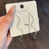 2Pcs Wave Fringe Tassel Earrings Ladies, Elegant Long Style Pin Stud Suitable for Daily Wear - Image 5