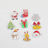 9Pcs/Set Merry Christmas Brooches Santa Claus Sleigh Reindeer Tree Hard Enamel Pins Snowman Snowflake Jingle Bells Badge Xmas - Image 7
