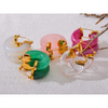 Colorful Resin Stainless Steel Round Y2K Hoop Earrings Daily Wear Ear Charm Jewelry Gift - Image 4