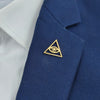 Gold Plated Eye of Wisdom Devil's Eye Badge, Men'ssuit Brooch,Black Lapel Pin, Clothing Accessories Set, Halloween Gift - Image 1